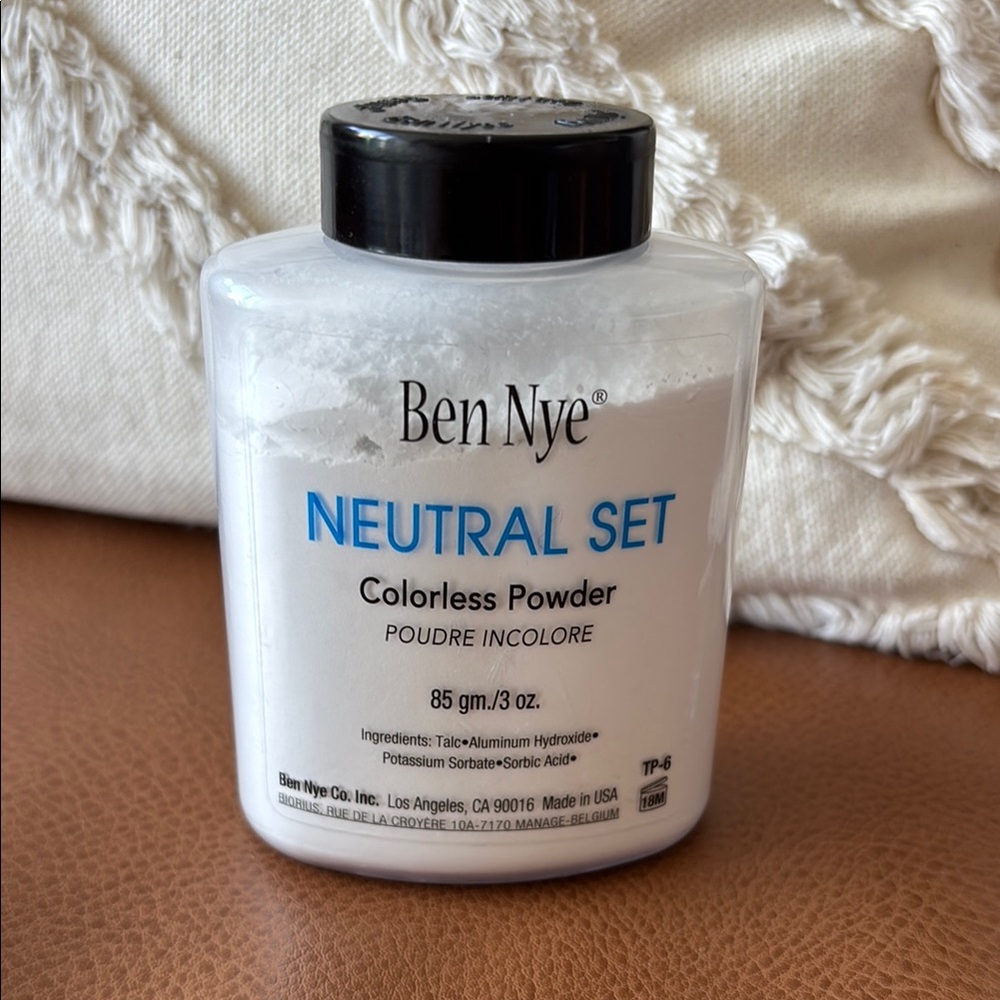 Ben Nye Neutral Set Colorless Powder, Setting Powder, 3 oz, Professional, NWT